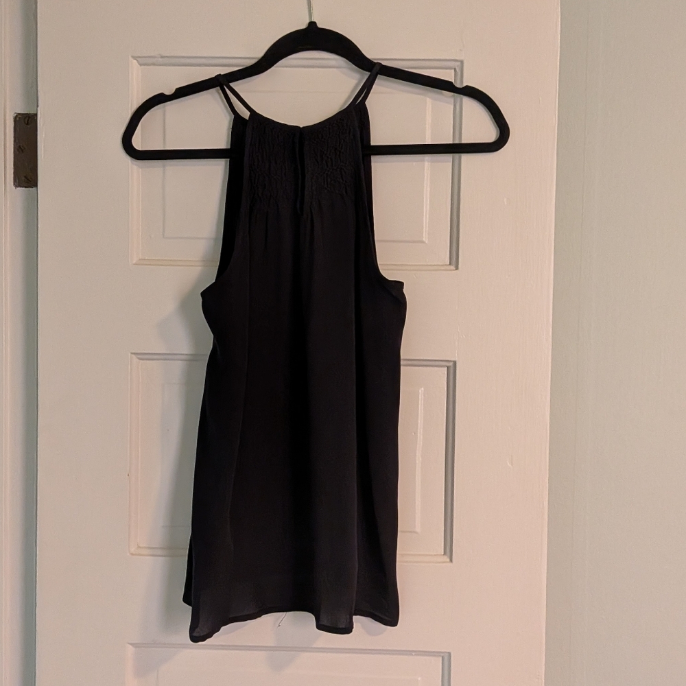 Joie 100% Silk Black Halter Top ,XS
